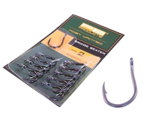 PB Products Bridge Beater Fishing Barbed Carp Hooks Sizes 2,4,6 10 Hooks Pack - Picture 1 of 1