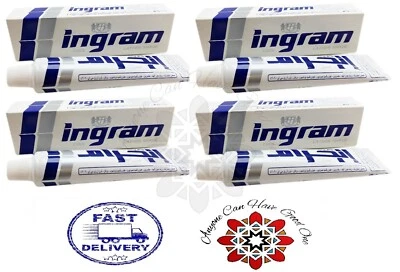 4 Pack Ingram Cool Lather Shave Cream Tube Men Toiletries Smoothing Shaving Skin