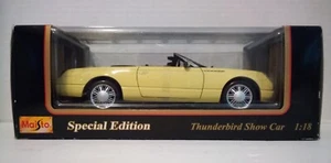 Ford Thunderbird Maisto 1:18 Edición Especial Show Car Inspiración Amarillo Nuevo en Caja - Imagen 1 de 15