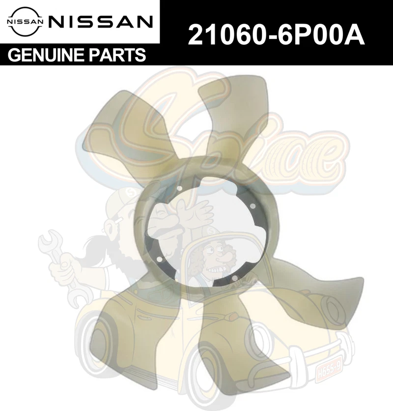 VENTILADOR BLAD 21060-6P00A genuino Nissan Infiniti Pathfinder FX45 Q45 QX4 Foto 1 de 4