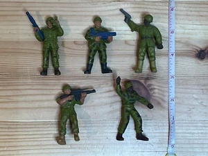 Vintage Mattel GUTS Military Action Figures Soldier Ground Troops 1986 Lot of 5 - Picture 1 of 16