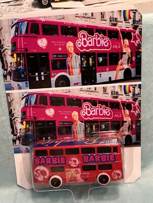 Hot Wheels London Bus Double Decker As BARBIE , It’s A Custom Real Riders - Image 1 of 4