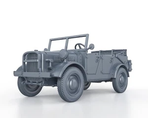 WWII CARS - KFZ 1 Leichter Einheitz (no tarp) - 1/56 1/72 1/87 1/100 - Foto 1 di 4