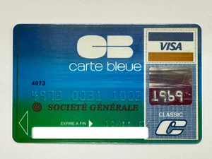 Carte Bleue Kreditkarte▪️Frankreich▪️Societe Generale▪️1988 Exp▪️Klassisches Visum - Bild 1 von 2
