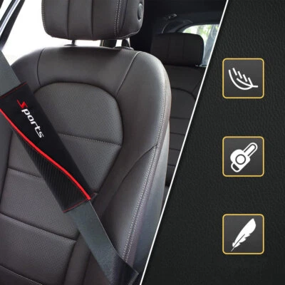 1x Cubierta de cinturón de seguridad interior de coche Almohadilla de correa Almohadilla de hombro Comodidad Cojín Accesorios Foto 1 de 4