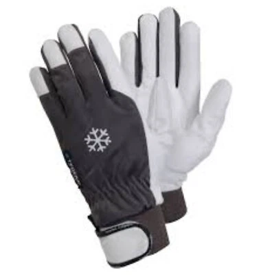 Ejendals 117 Tegera kältebeständige Handschuhe grau/weiß Fleecefutter Leder GR.10 - Bild 1 von 3