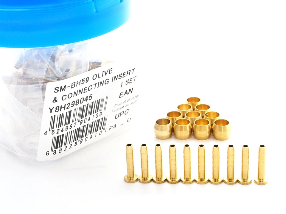 Shimano Bh59 Bh96 Bh63 Bh62 Disc Brake Hose Olive and Connecting Insert