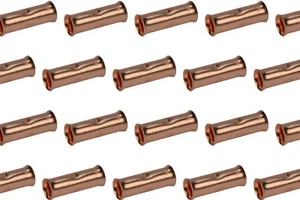 1/0 AWG TEMCo Butt Splice Connector Bare Copper Uninsulated Gauge. 50 Pack - Picture 1 of 5