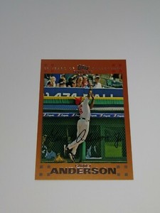 2007 Topps ** COPPER FOIL ** #580 Garret Anderson #D / 56