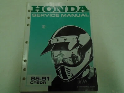 Manual De Taller De Servicio De Honda CR80R 1985 - 1991 OEM USADO *** - Imagen 1 de 4