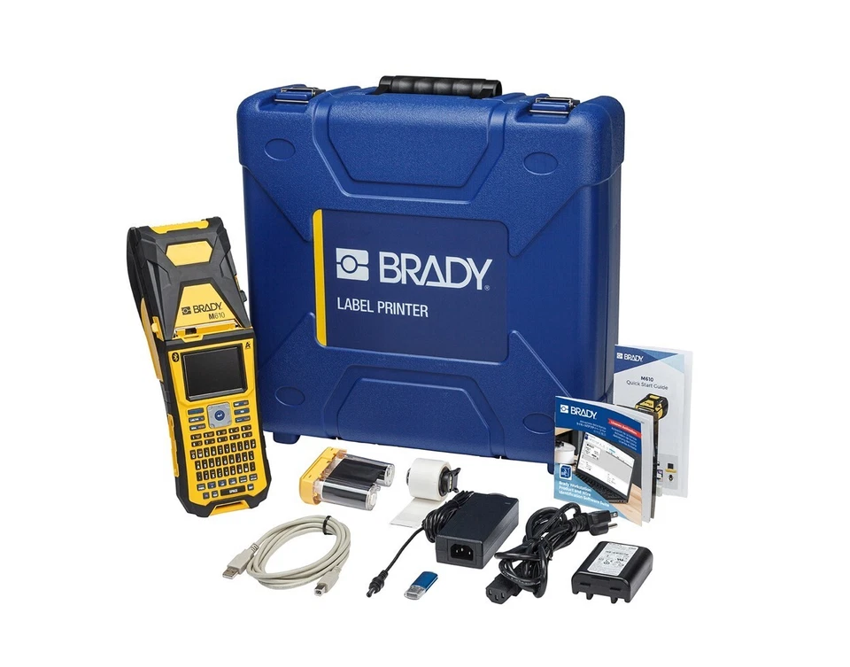 Brady M610-B-PWID, Handheld Label Maker w/Hard Case, BlueTooth, 175677,Free Ship - Image 1 of 1