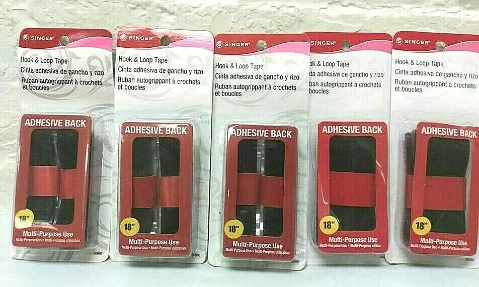 Singer Hook & Loop Tape Adhesive Back 3/3 " X 18" Lot Of 5pks - Image 1 of 1
