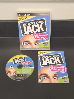 You Dont Know Jack PS3 (Sony PlayStation 3, 2011) CIB Manual Trivia Party Game - Image 1 of 4