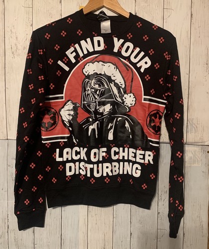 VETEMENTS Felpa Natalizia StarWars Adulto Piccola Mancanza Cheer Darth Vader Maglione Brutto