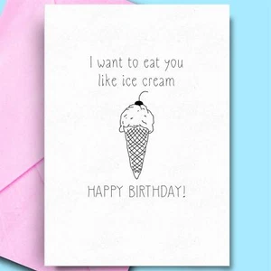 Happy Birthday Husband Card Cheeky Rude Adult Cards For Partner Hubby Boyfriend - Picture 1 of 3