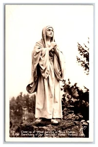 Cartolina RPPC Terza Stazione Scultura Legno Santuario della Nostra Madre Addolorata W17 - Foto 1 di 2