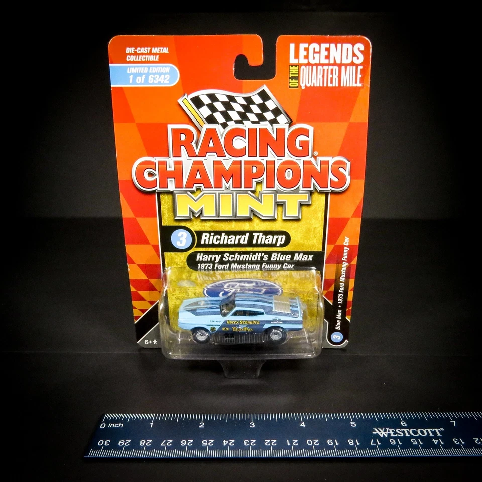 RACING CHAMPIONS Mint 1973 Ford Mustang Funny Car Blue Max RC014 2021