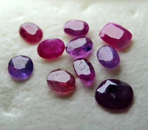Top Qualität roter Rubin facettiert Lot 8 Kt natürlicher roter Rubin Lot für Schmuck @Afg - Bild 1 von 7