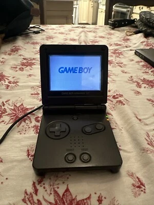 Nintendo Game Boy Advance SP Onyx Black AGS 001 Tested Working - Image 1 of 4