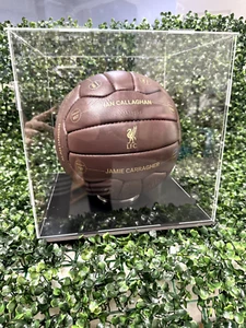 Liverpool FC Collectors Retro Style Football in Display Case - Picture 1 of 8