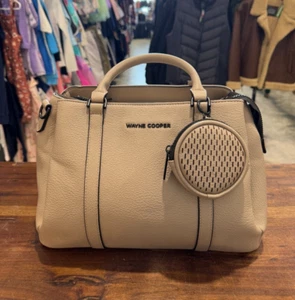 Wayne Cooper Toni Tote Bag in Taupe (BAG909) (Faulty) - Picture 1 of 11