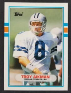 Troy Aikman 1989 Topps Traded Rookie Football Card #70T (NM) - Foto 1 di 2