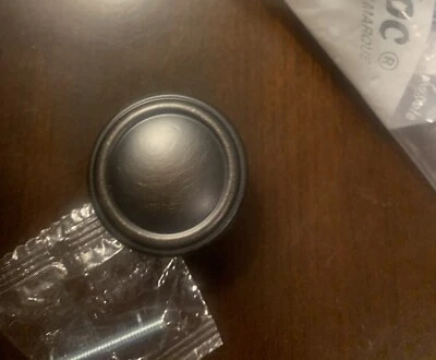 Perilla de gabinete de dos anillos Dynasty 16 bronce envejecido frotado con aceite K-8038-S-10B Foto 1 de 4