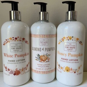 Saponi Fine Scozzesi Autunno Raccolta Autunno Lozione Mani Profumata alla Zucca (17,5 OZ) - Foto 1 di 3