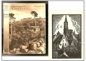 PELERINAGES d’ALSACE Religion Eglise Church gravure JOURNET Alsatica 1933 - Imagen 1 de 1