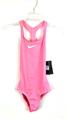 Купальник цельный Nike для девочек розовый спортивная спина размер средний - Изображение 1 из 3