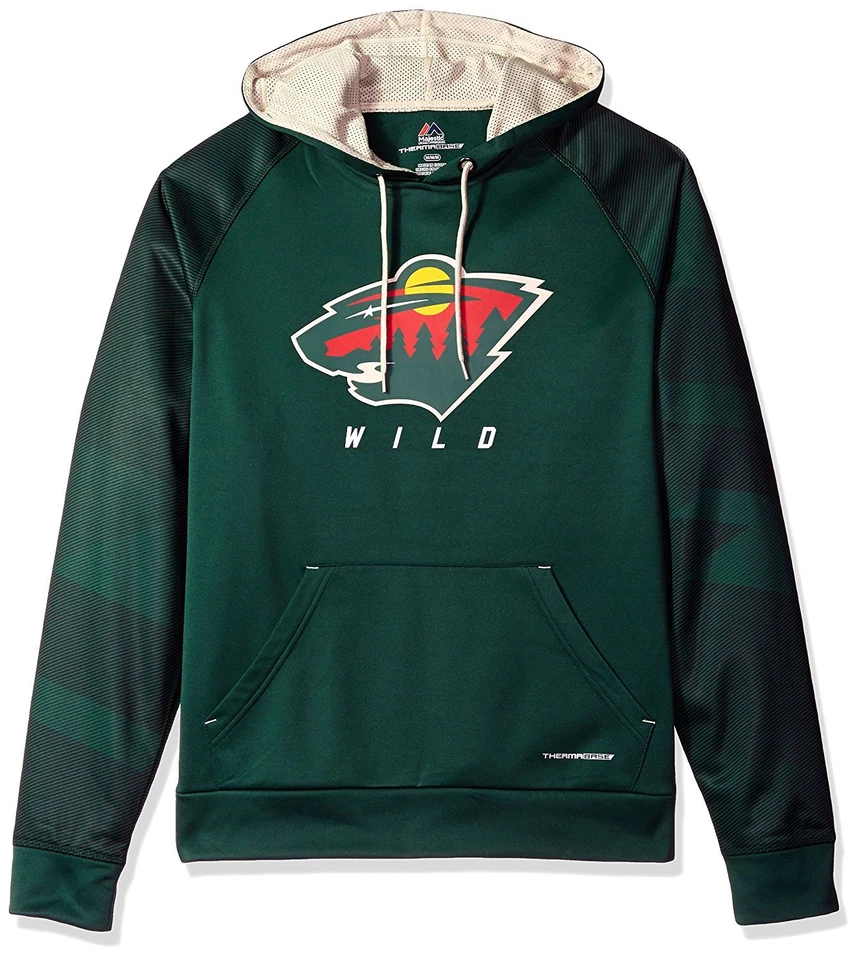 MAJESTIC NHL Sweater Minnesota Wild Hoody Kaputzenpullover Pullover hooded Penalty