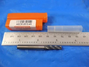 MICRO 100 AECM 0510 4X 5mm DIA 17mm LOC 6mm SHANK 57mm OAL 4 FLUTE END MILL TOOL - Picture 1 of 2