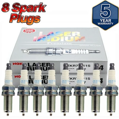 8x ILZKR7B11S Recommended Laser Iridium Spark Plugs for Acura Honda - Image 1 of 4