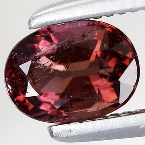 0.46ct 5.5x4mm Oval Natural Purplish Pink Tourmaline Mozambique, Africa Gemstone - Picture 1 of 4