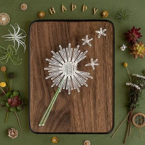 String Art DIY Kit - Dandelion. Wizardi Craft Kit F07-M12-3-DHBC18330 - Picture 1 of 7