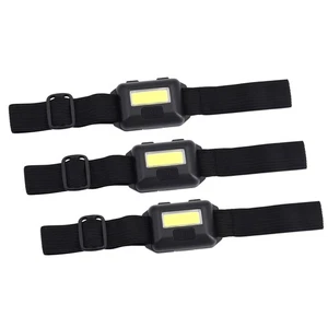 LED Stirnlampe Kopflampe Kleine leichte Stirnleuchte 3 Leuchtmodi, 3er Set - Bild 1 von 6