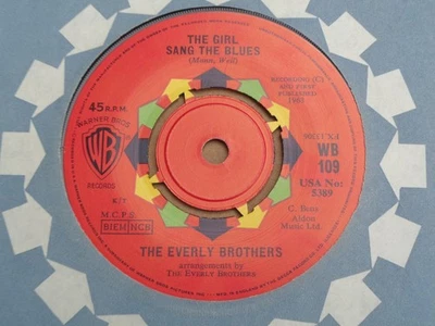 Everly Brothers - The Girl Sang The Blues - Warner Brothers 45 - Image 1 of 2