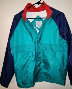 Vintage 90s Color Block Current Seen Mens Large Wind Breaker - Picture 1 of 3
