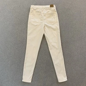 American Eagle Curvy Hi Rise Jeggings weiß Damen 10 lange Stretch Jeans - Bild 1 von 9