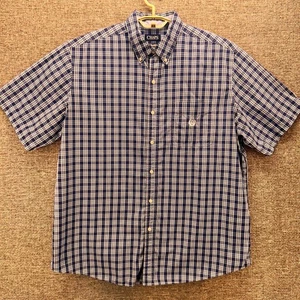 Chaps Herren Button Down Hemd Größe 2XLT Preppy Sommer kariert pflegeleicht - Bild 1 von 13
