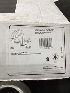 Delta Stryke Two Handle Bathroom Faucet Lumicoat Stainless 357756-SSPD-PR-DST T2 - Picture 1 of 11