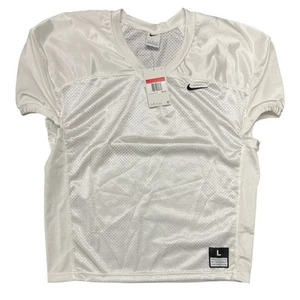 Nike Men's Vapor Varsity Football Practice Stretch White Jersey Size Large New - Picture 1 of 7