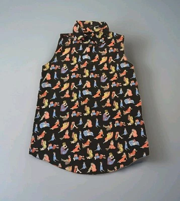 Vintage-inspired sleeveless blouse size 12+ - Image 1 of 4