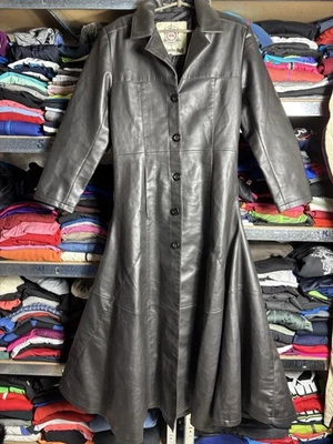 VINTAGE HARD LEATHER STYLE COAT MATRIX STYLE RARE SIZE S  - Image 1 of 4