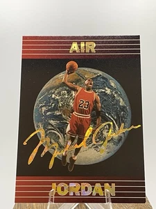 “Air Jordan” Michael Jordan Nitro Ltd Inc Gold Foil Chicago Bulls Promo - Picture 1 of 2