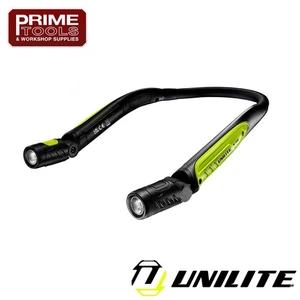 Unilite NL-350R USB Rechargeable LED Neck Light Double Torch 350 Lumens IP54 - Picture 1 of 10