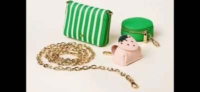 Mini Bandolera a Rayas Kate Spade New York X Target Verde/Blanco  Foto 1 de 4