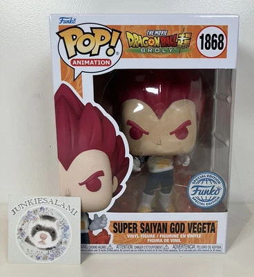 Dragon Ball Super No1868 Super Saiyan God Vegeta Funko Pop! Common SE новый - Изображение 1 из 4