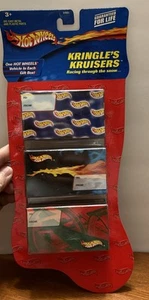Hot Wheels Kringle's Kruisers 2001 Christmas Stocking Set 3 Holiday Gift Pack - Picture 1 of 8