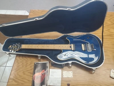 PEAVEY EVH Wolfgang Hardtail Transparente AZUL EE. UU. - RARO Foto 1 de 4